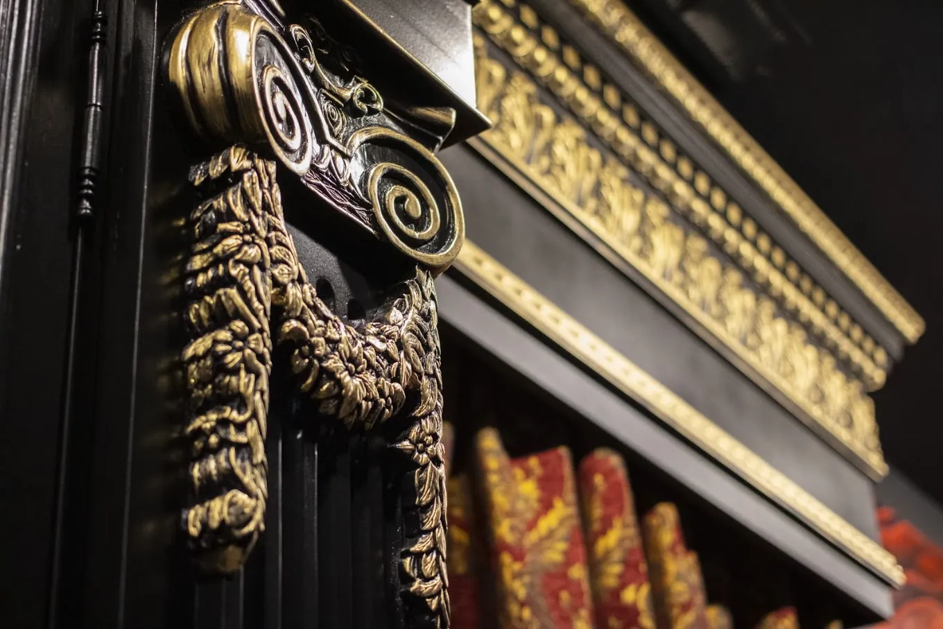 Period decor and staging detail inside The Prestige